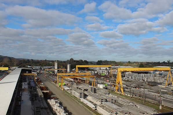 precast concrete yard